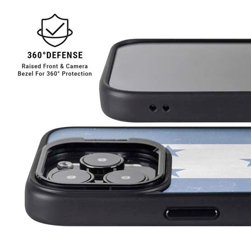 Honduras Flag Distressed iPhone 14 Pro Kickstand Case